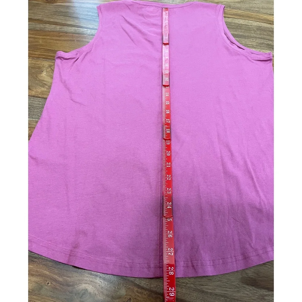 Duluth Trading‎ Co Tank Top Longtail T Large Pink Lightweight Sleeveless 53265